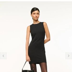 STAUD Classic Black Mini Dress